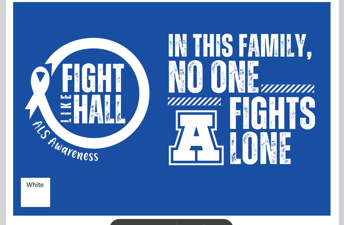 Arrowhead: The wife of an AHS teacher has been diagnosed with ALS. To show support for this family and to help with financial costs we are selling t-shirts with all the profits going to the family.
August 5th
3:00-6:00 
NC 
Buy your t-shirt for $15
Spread the word
#FightLikeHall