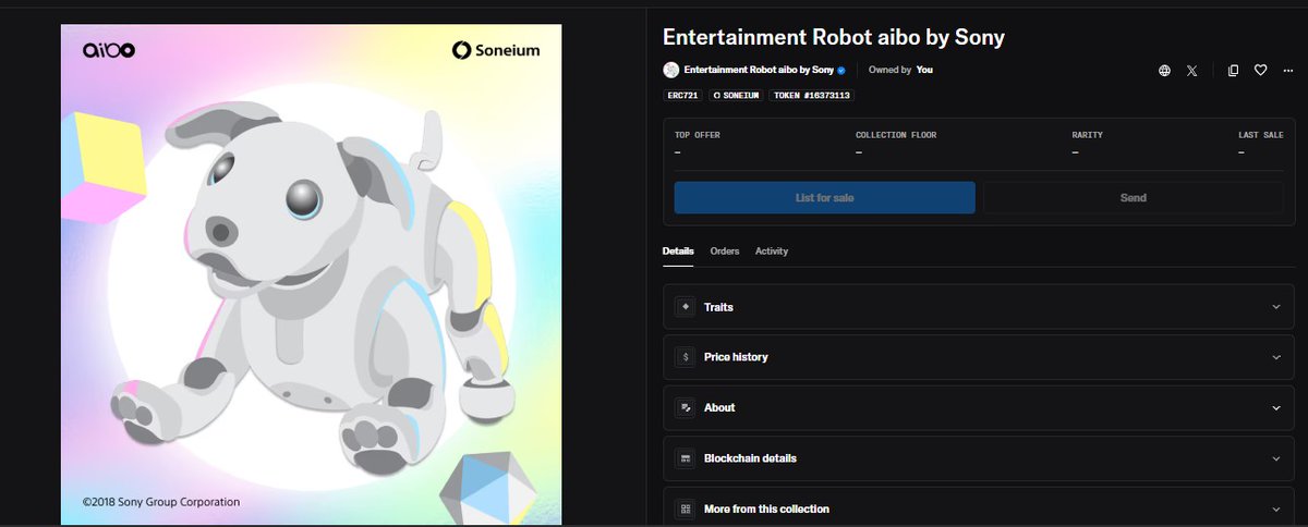 aibo has arrived in the <a href="/soneium/">Soneium 💿</a> Discord!

If you're an Entertainment Robot aibo holder, a special role—and exclusive perks—are waiting for you.

Early access rewards
VIP community recognition
Available for a limited time only!

Claim here → soneium.guild.xyz/4soneiumcollec…