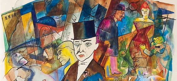 yianniseinstein's tweet image. George Ehrenfried Grosz (July 26, 1893 - July 6, 1959) was a German painter.Republican Automatons George Grosz 1920