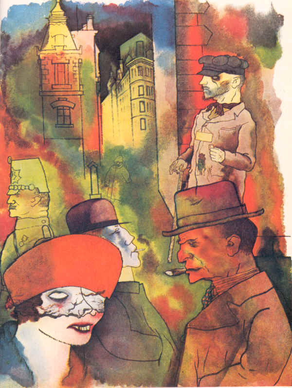 yianniseinstein's tweet image. George Ehrenfried Grosz (July 26, 1893 - July 6, 1959) was a German painter.Republican Automatons George Grosz 1920