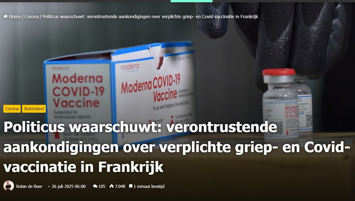 chrisenfran's tweet image. verontrustende aankondigingen over verplichte griep- en Covid-vaccinatie in Frankrijk. Daarnaast vindt de directeur van de Franse werkgeversorganisatie Medef dat zorgkosten van mensen die niet gevaccineerd zijn niet meer vergoed zouden moeten worden. Philippot noemt hem een…