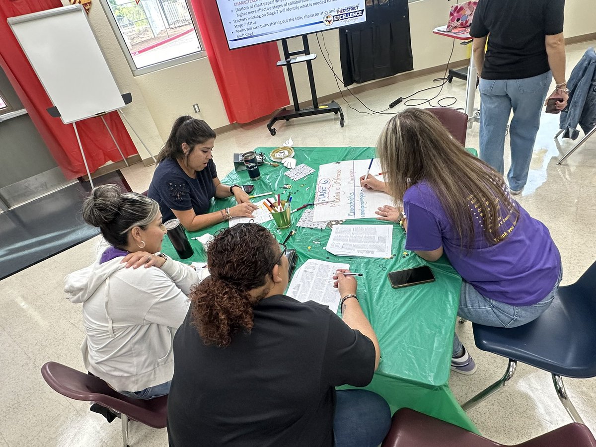 yeswarriors1's tweet photo. Professional learning teams in Action at Ysleta elementary school. Teachers are collaborating, analyzing data, and sharing strategies to drive instruction and student success. Together we are committed to continuous growth. #TogetherWeRise 
#bowsup @AmyAlarcon23 @YsletaISD https://t.co/1cGuseG1sF