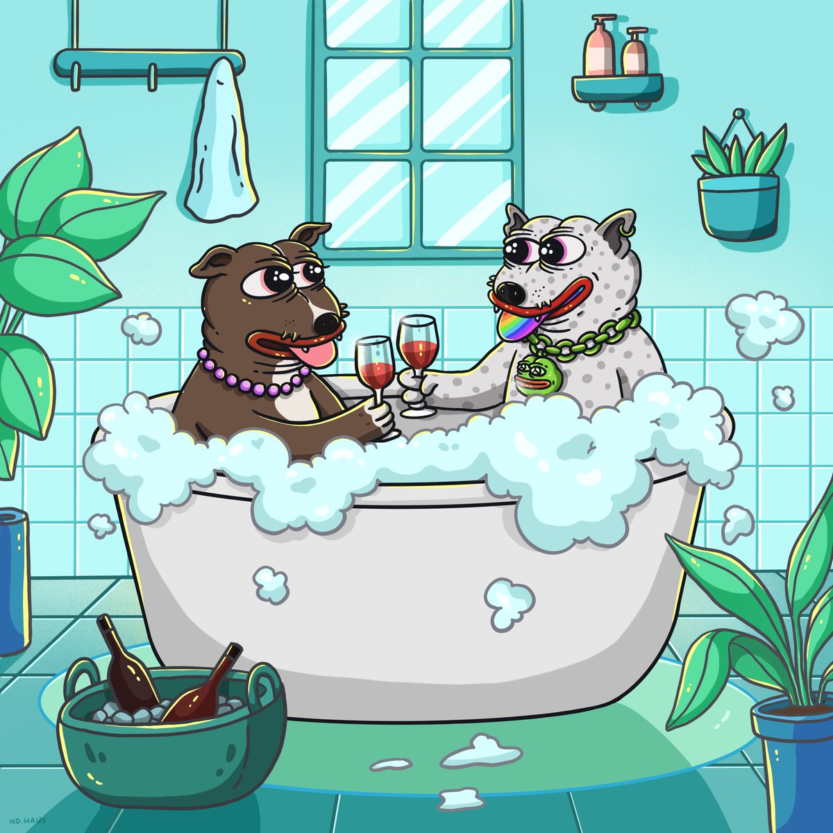 ndhaus_'s tweet image. Together 🥂💕🐶