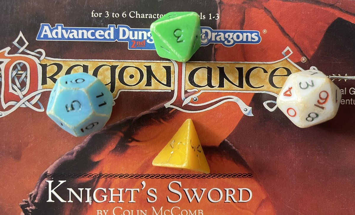 YoDanno's tweet image. My oldest D&D dice. OD&D dice. Smoothed with so many memories.
Show me your favorite set of dice. Not your most expensive, but your most loved.