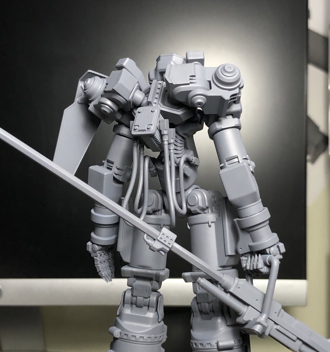 1303kenny's tweet image. #WF2025S
オリジナルメカキットの展示と販売を行います!
全高約13cmの組み立て塗装が必要な光造形プリント品で価格15000円になります(非可動)両平手、肩アーマー付き