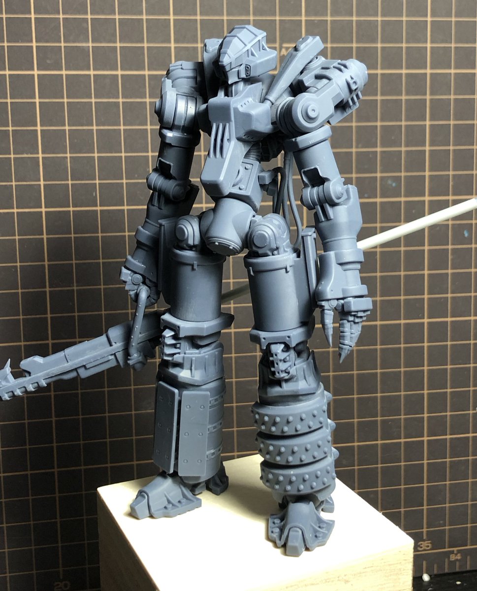 1303kenny's tweet image. #WF2025S
オリジナルメカキットの展示と販売を行います!
全高約13cmの組み立て塗装が必要な光造形プリント品で価格15000円になります(非可動)両平手、肩アーマー付き