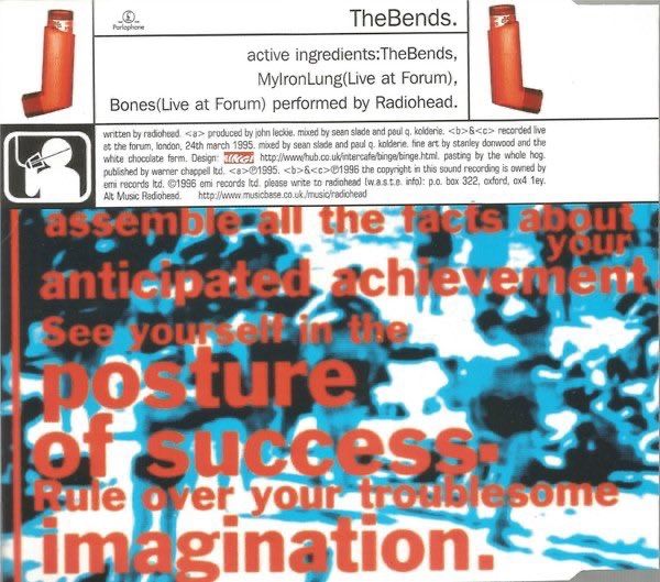 RPL_highlights's tweet image. The Bends (single)

Released on July 26, 1996 in Ireland, with My Iron Lung and Bones (both live at the Forum) as B-sides.