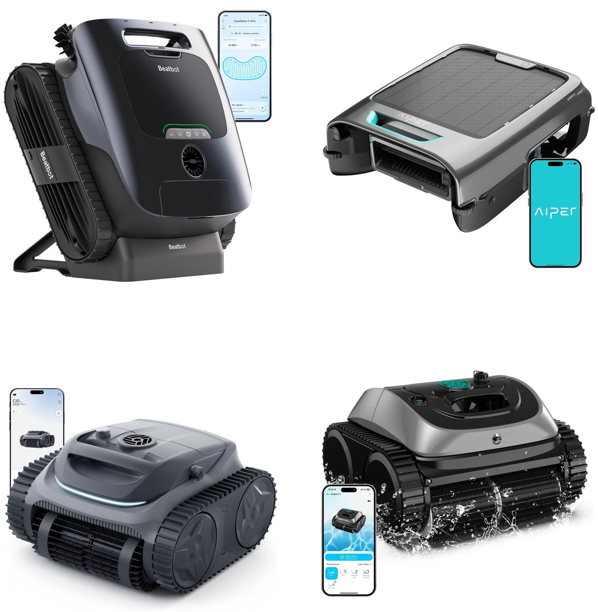 Top 10 Robotic Pool Cleaner Deals 2025: amzn.to/4e07JZm (Ad)

Beatbot  AquaSense 2 Ultra Cordless Robotic Pool Cleaner for Complex Pools, Pool Mapping with AI Camera, 5-in-1 Cleaning, Abyssal Blue, for $2,839 (20% off)

(2025 Upgrade) WYBOT OS7010C - C1 Pool Robot Vacuum,