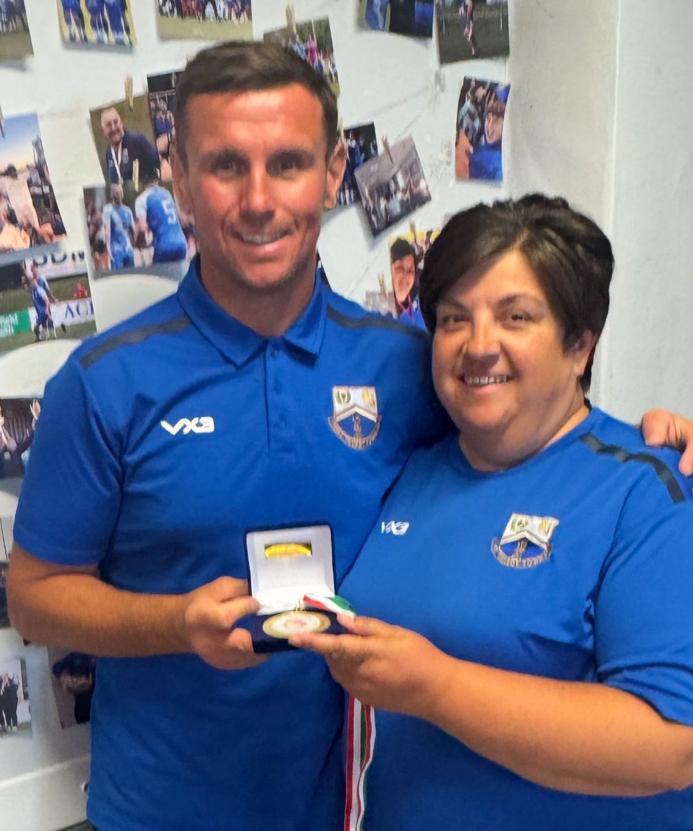 Port Talbot Town FC (@porttalbottown) on Twitter photo Huge congratulations to Curt on being awarded a commemorative medal after earning his place in the <a href="/SWPLInfo/">South Wales Premier League Info</a> Team of the Year! Your passion and outstanding performances have earned the recognition you truly deserve
Here's to more milestones ahead! ๐โฝ #SWPL #SuperKeeper Huge congratulations to Curt on being awarded a commemorative medal after earning his place in the <a href="/SWPLInfo/">South Wales Premier League Info</a> Team of the Year! Your passion and outstanding performances have earned the recognition you truly deserve
Here's to more milestones ahead! ๐โฝ #SWPL #SuperKeeper