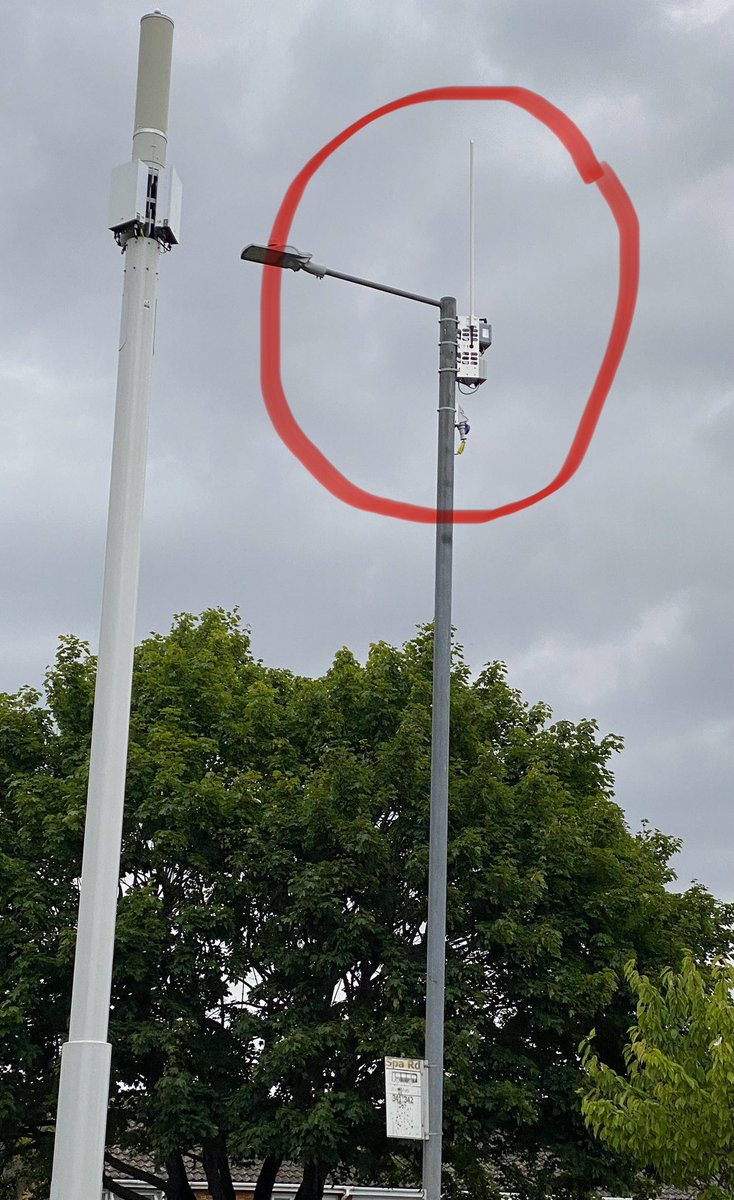 Keithpoker1's tweet image. Anyone else noticing these going up in many areas. I just wonder what they are as some are right next to 5g