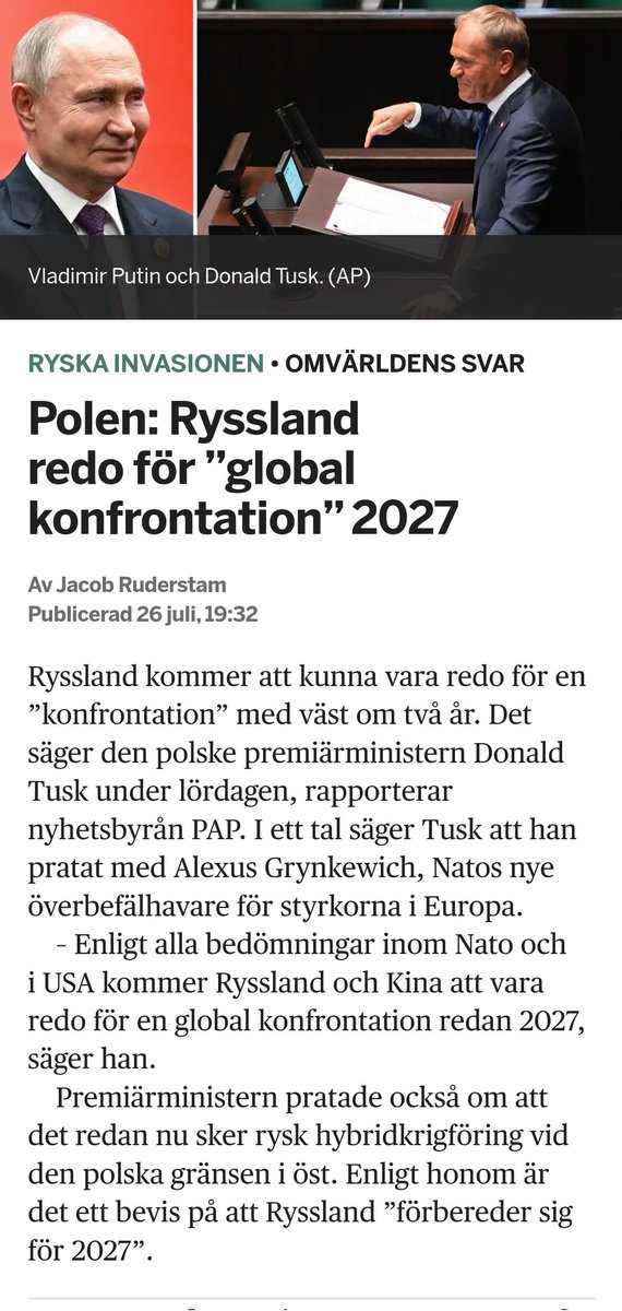 2027 håller svenska staten på att konfiskera 10.000 AR-10/15 från svenskarna. Försvarsmakten har knappt fått lev. av ny krigsmateriel och ammunition i vårt tröga system och statsminister M.Andersson skall rådda ett skymmningsläge tillsammans med S,V,MP och C
Bådar inte gott. 🫡🇸🇪