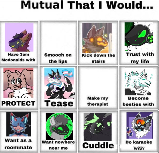 All the slots I'm willing to fill
