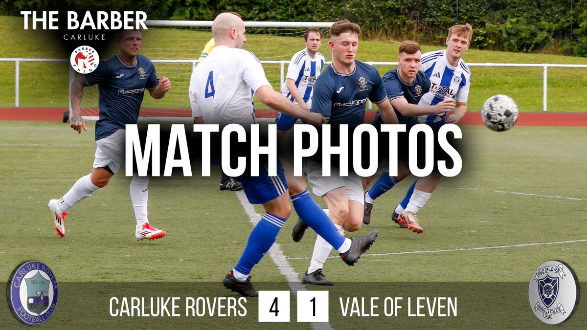 Carluke Rovers 4 v 1 Vale of Leven - WOSFL Fourth Division - 26th July 2025
Match Photos sponsored by Barber Rhino now on Flickr
flickr.com/photos/kevram/…

Barber Rhino
Walk-in Gents Barbers
36 Market Place
Carluke
fresha.com/a/the-barber-b…