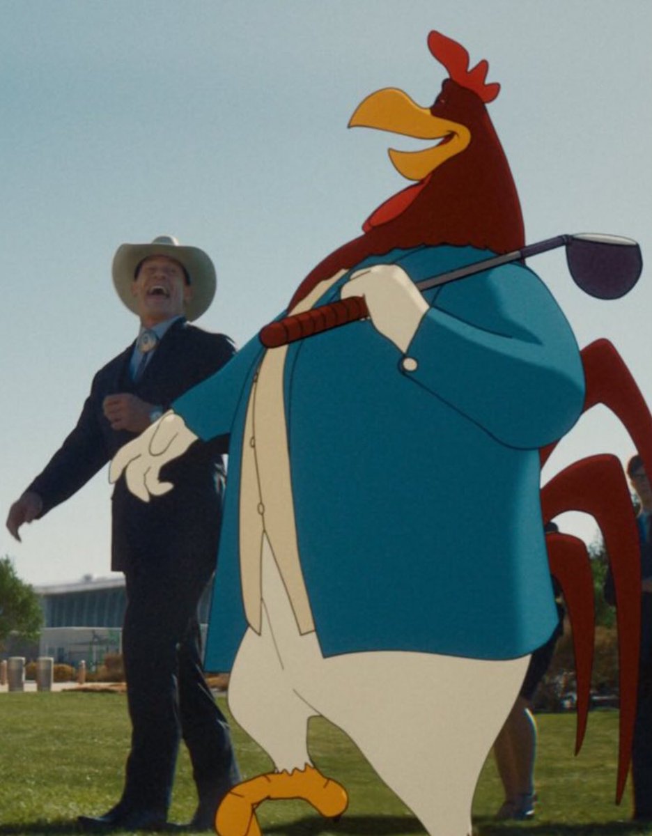 ryansatin's tweet image. John Cena with Foghorn Leghorn