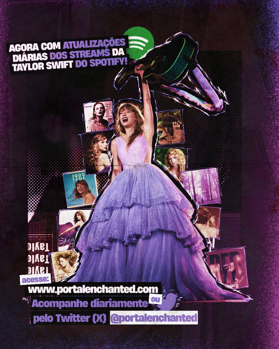 portalenchanted's tweet image. 🚨🚨É OFICIAL!
Agora o Portal Enchanted conta com ATUALIZAÇÕES DIÁRIAS dos streams da Taylor Swift no SPOTIFY!!😎
📲Além de atualizações pontuais aqui no Twitter/X, estamos com o histórico de streams dos álbuns desde 10 de julho em nosso site!
🔗Acesse: portalenchanted.com