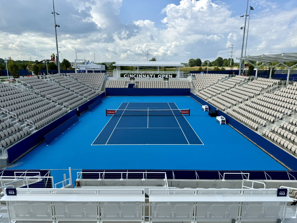 Jason Whitman (@jason_whitman) on Twitter photo It’s almost here. Picked up my <a href="/CincyTennis/">Cincinnati Open</a> credentials today and walked the new park. It’s incredible. If you’ve been here before, you’ll only recognize Center and Grandstand Courts — everything else is new and there is so much space. And it all begins next week. #CincyTennis It’s almost here. Picked up my <a href="/CincyTennis/">Cincinnati Open</a> credentials today and walked the new park. It’s incredible. If you’ve been here before, you’ll only recognize Center and Grandstand Courts — everything else is new and there is so much space. And it all begins next week. #CincyTennis