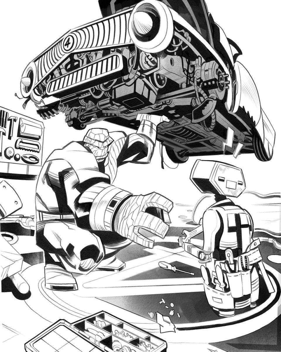 SimoneRagazzoni's tweet image. 👊 Ben Grimm / The Thing — 𝘉𝘳𝘪𝘯𝘨𝘪𝘯𝘨 𝘨𝘳𝘪𝘵 𝘢𝘯𝘥 𝘦𝘮𝘰𝘵𝘪𝘰𝘯𝘢𝘭 𝘸𝘢𝘳𝘮𝘵𝘩 𝘵𝘰 𝘵𝘩𝘦 𝘵𝘦𝘢𝘮.
That wraps up my little Fantastic Four lineup! Hope you enjoyed them.
#FantasticFour