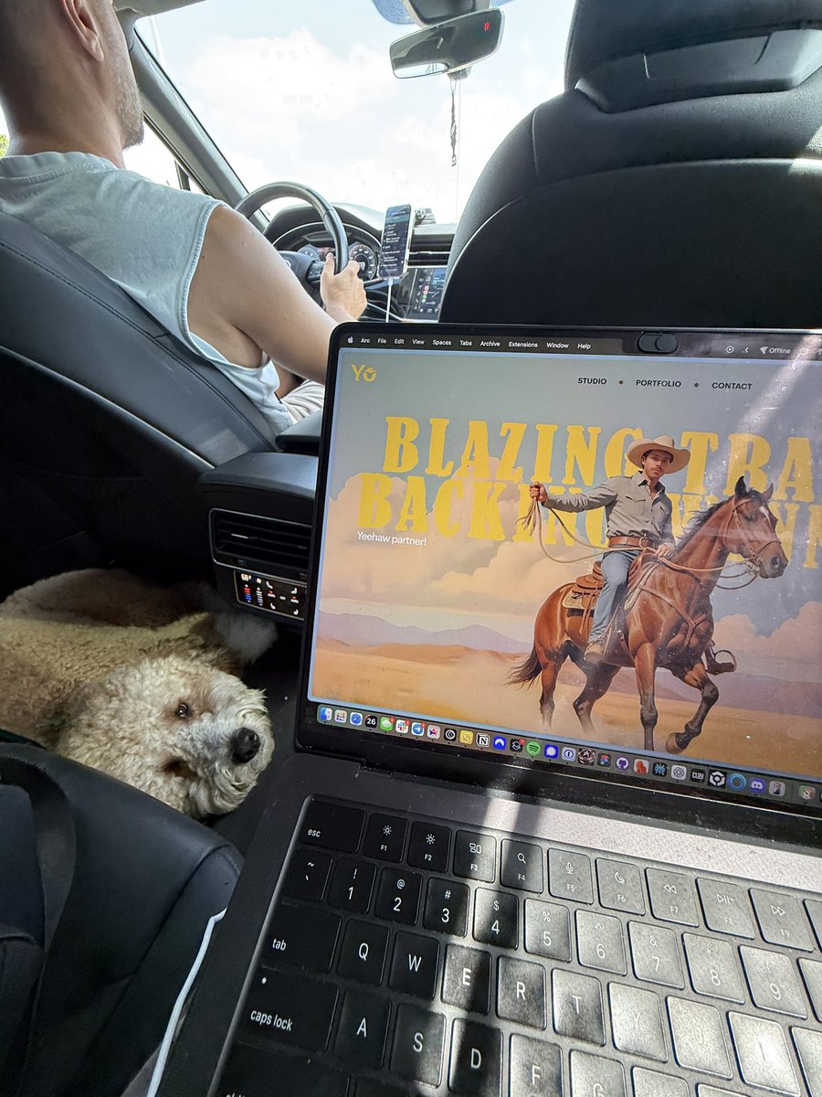 Tethering from an uber still makes me feel like I’m living in the future