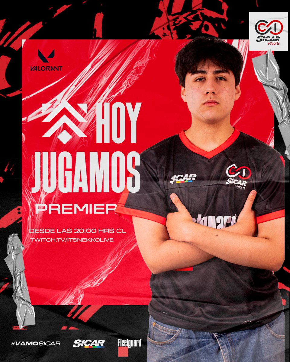 Hoy Jugamos PREMIER de <a href="/VALORANT/">VALORANT</a> 

Nos toca volver al server y hoy jugamos premier 🔥
Lo daremos todo para llevarnos la victoria y seguir sumando puntos en la tabla.

Y les traemos a nuestra invitada especial <a href="/itsnekkolive/">Nekko</a> que estara dandole voz a cada partida👀

⏰ 20:00hrs 🇨🇱