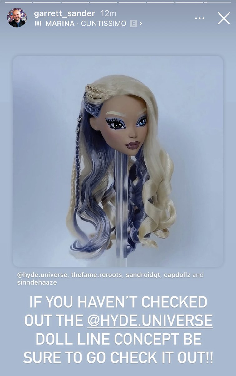 sinndehaaze's tweet image. the creator of Monster high shared our project on his story, this is such a full circle moment for me omg