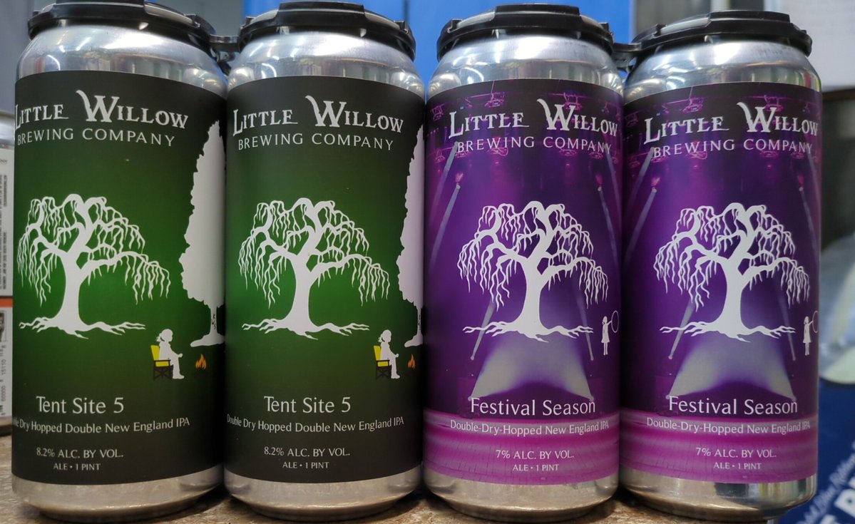 In stock from <a href="/littlewillow/">littlewillow</a> Tent Site 5 Double Dry Hopped New England IPA &amp; Festival Season Double Dry Hopped New England IPA. #YSAttleboroBeer #YSBeer