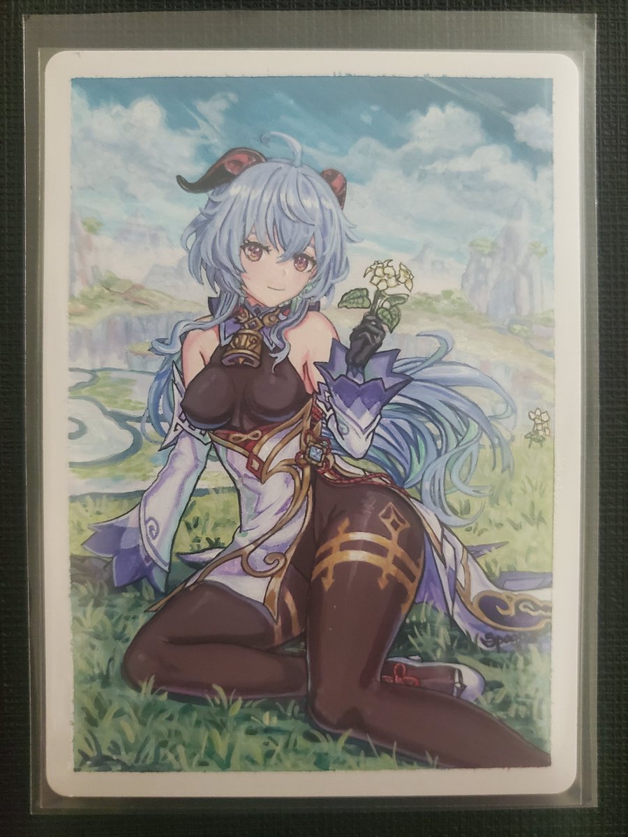 emboldenXIV's tweet image. Received this one a while ago. Tundra artist proof from Jesper, painted by Spoops, referencing art by Yoshiro Ambe. I don't play Genshin Impact anymore, but Ganyu will always be one of my favorite characters.