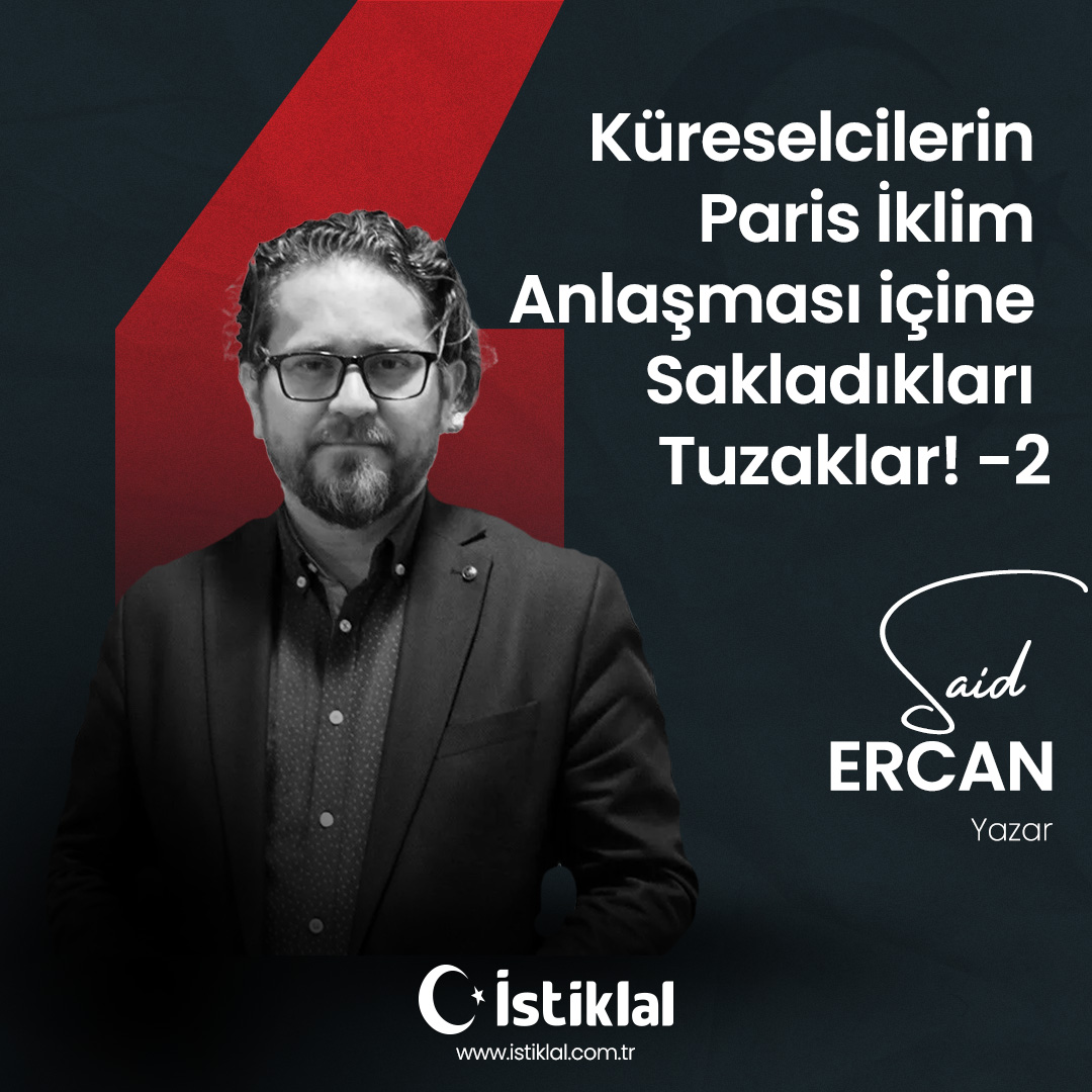 📌Küreselcilerin Paris İklim Anlaşması içine Sakladıkları Tuzaklar! ​-2-

✍️Said Ercan yazdı
<a href="/saidercan/">Said Ercan 🇹🇷 🌍</a>
 
👉 istiklal.com.tr/kureselcilerin…