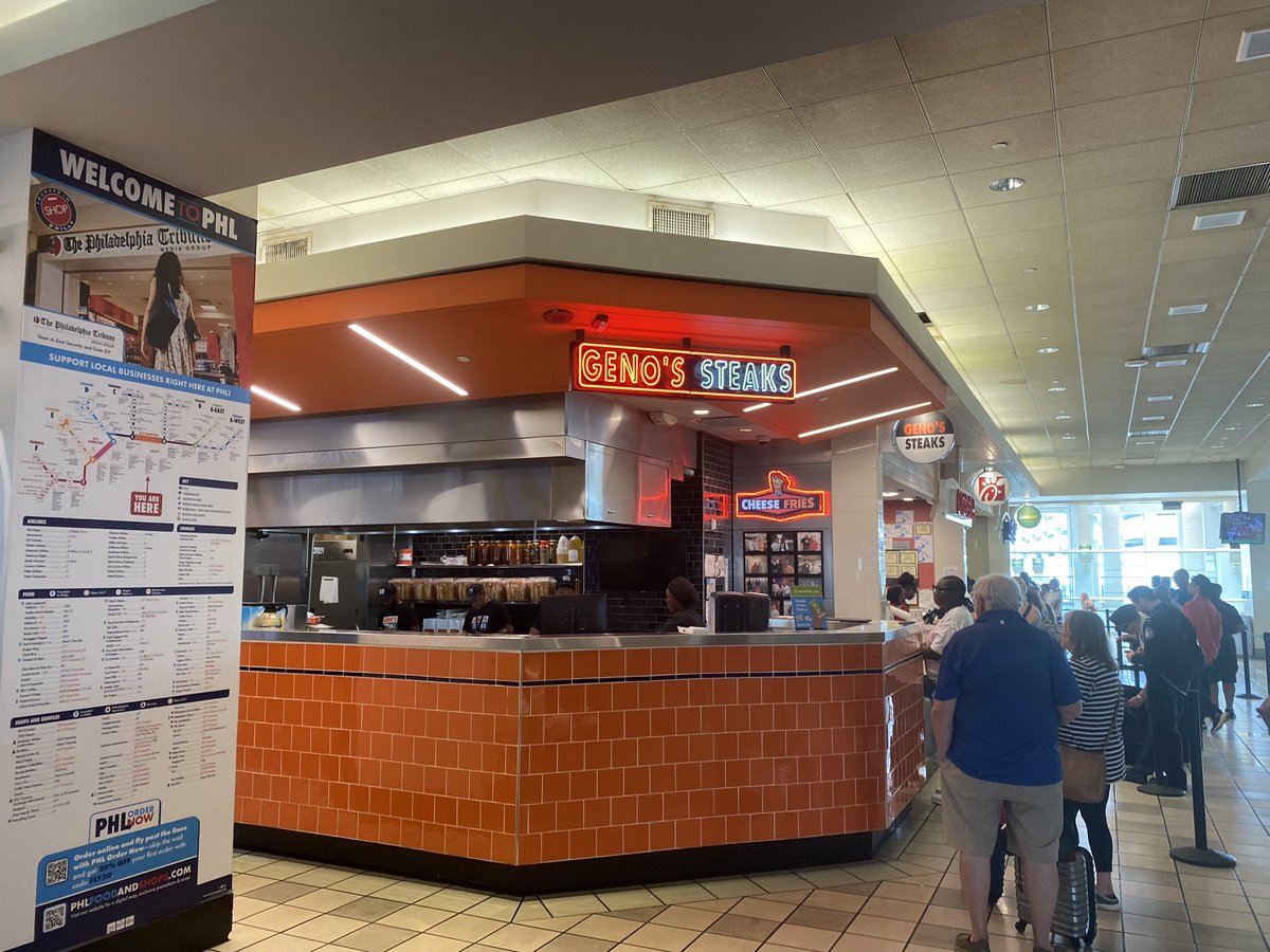 Got a new phrase for mediocrity: “like a cheese steak at Philly airport”