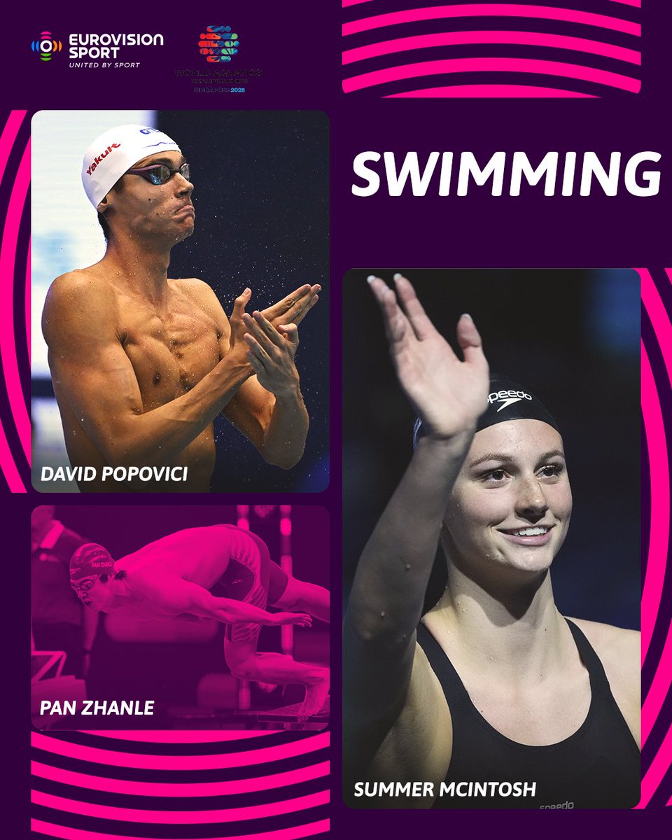 🔥 The moment we’ve all been waiting for

📆 Swimming starts July 26
📍 World Aquatics Championships Arena, Singapore

🎥 LIVE on Eurovision Sport