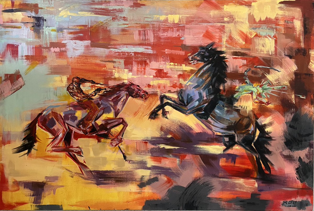 Ini_edet1's tweet image. Even I don’t know what it is but with every painting the vision is getting clearer. Let’s walk on this journey.
