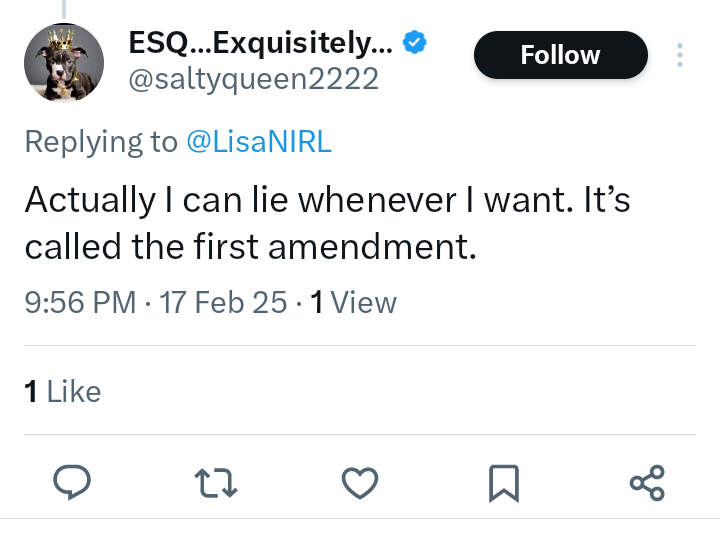 LisaNIRL's tweet image. Nope. You're not allowed to edit this much, not to the point you are completely unrecognizable. Especially when you have a reputation and history of attacking, sharing photos and doxing women and their families. Maybe had you spent less time being a monster, then it would go…