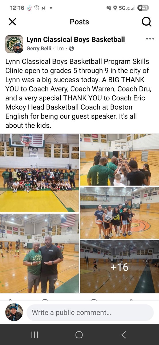 Lynn Classical Basketball 🏀 <a href="/RamFamSports/">LynnClassicalAthletics</a> great day had by all!