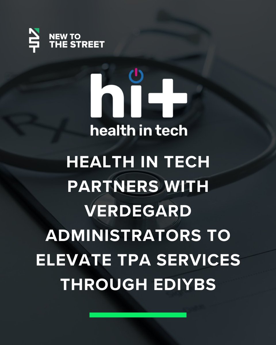 NewToTheStreet's tweet image. Powering the Future of TPA Services 💡🤝
@HealthInTech joins forces with Verdegard Administrators to enhance third-party administration through the innovative eDIYBS platform, delivering smarter, faster, and more efficient benefits solutions. @vincemedia1
🚀 A leap forward in…
