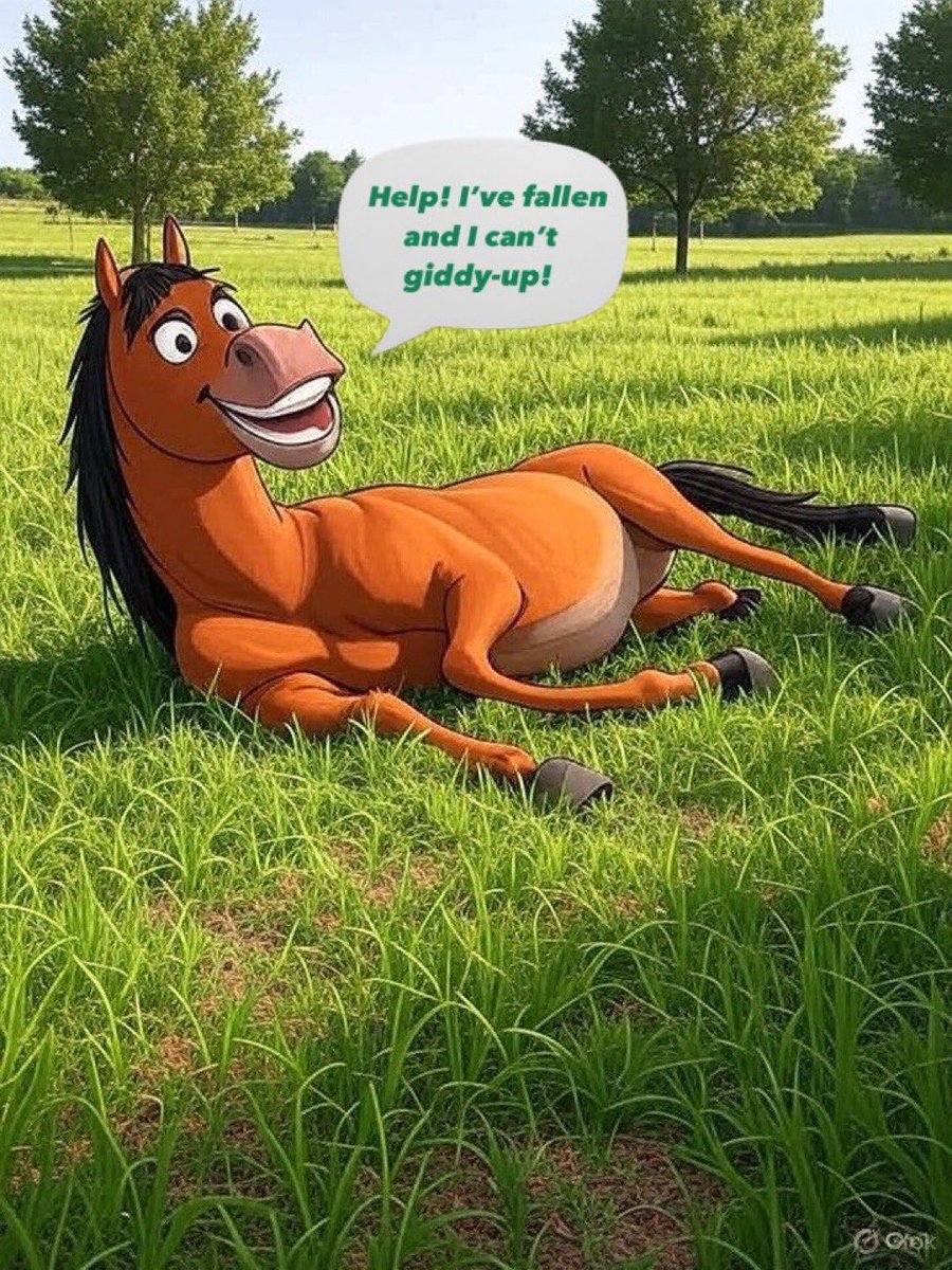 What did the horse say when he fell?  🤷🏻‍♂️😂