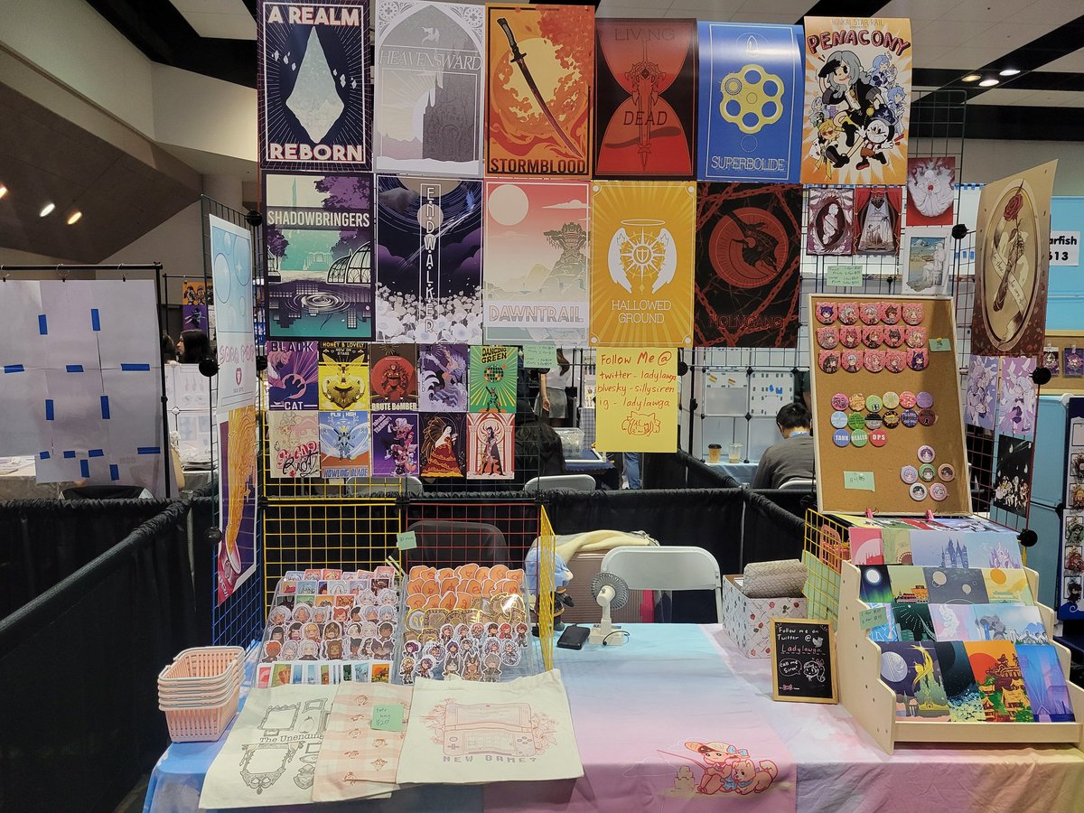 ladylawga's tweet image. Hanging out w my little guy this weekend at #animeimpulsebayarea at table 614 🥰 ! A mostly print heavy weekend so PLEASE COME BY AND LIGHTEN MY WEIGHT LOL