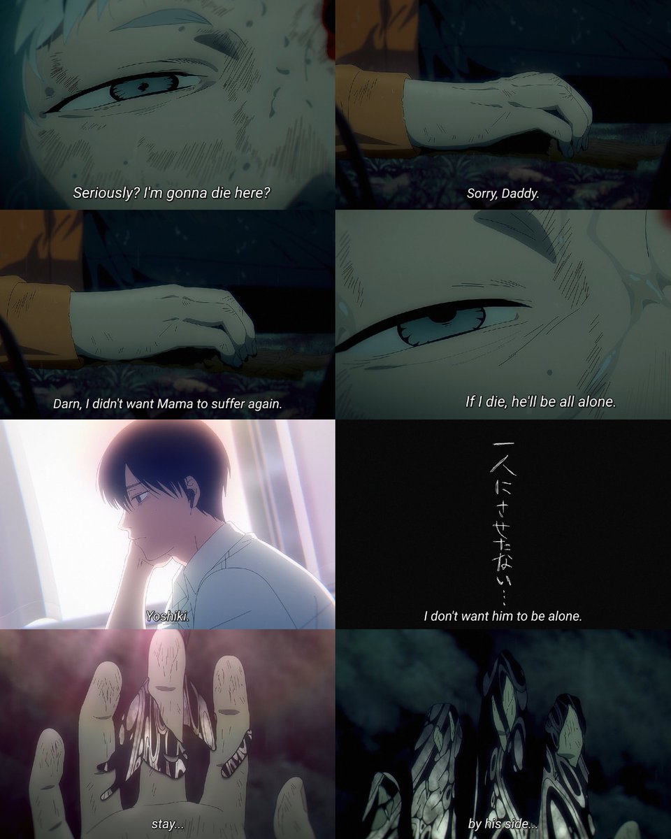 suwatsonn's tweet image. No because Hikaru's last thoughts were the most important people for him, and his last wish was that Yoshiki was not alone because that is something he couldn't bear π
I need a moment I can not do this π
#ε
γζ»γγ ε€
#TheSummerHikaruDied
#HikarugaShindaNatsu