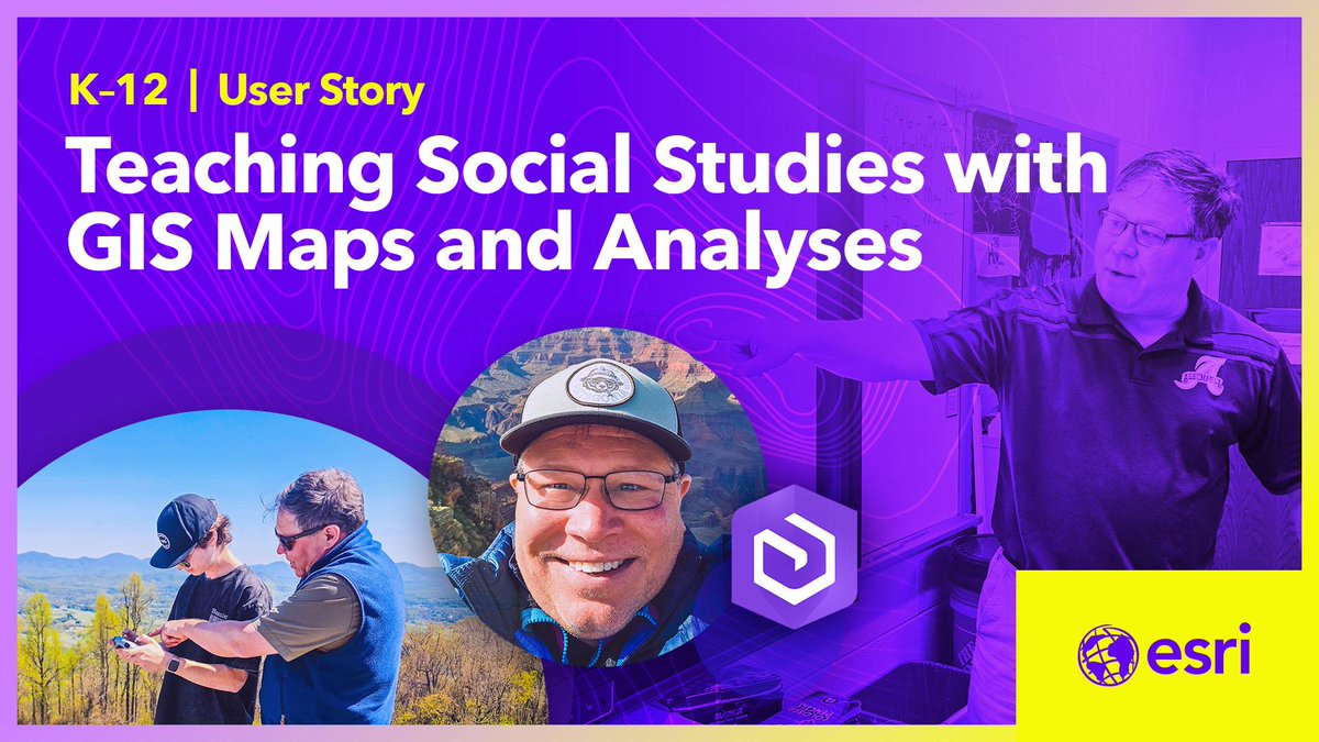 GISEd's tweet image. From worksheets to web maps 🗺️ Chris Bunin transformed social studies instruction with GIS, empowering students to explore history through mapping, drones, and fieldwork ➡️ ow.ly/H9Gu50WvAVs