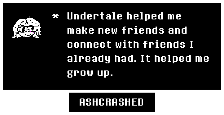 ASHCRASHEDOUT's tweet image. Undertaleeee