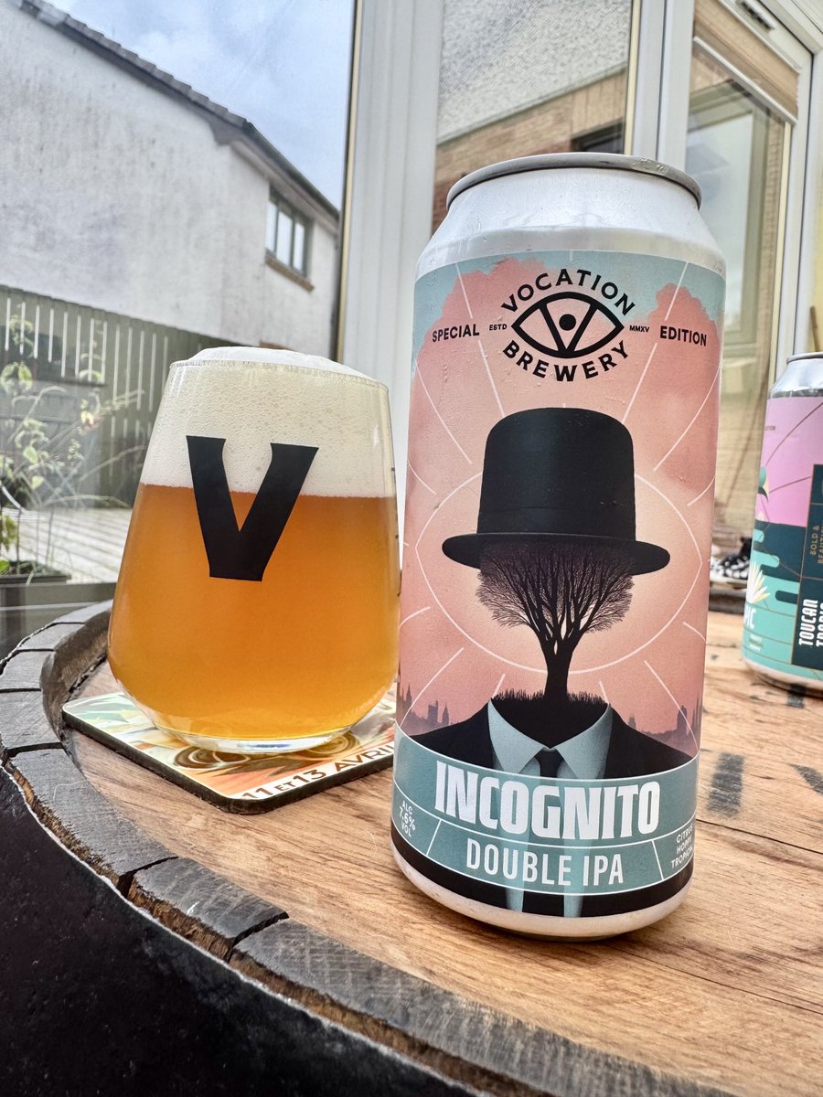 Incognito double IPA by ⁦<a href="/vocationbrewery/">Vocation Brewery</a>⁩ 🍺😀👍