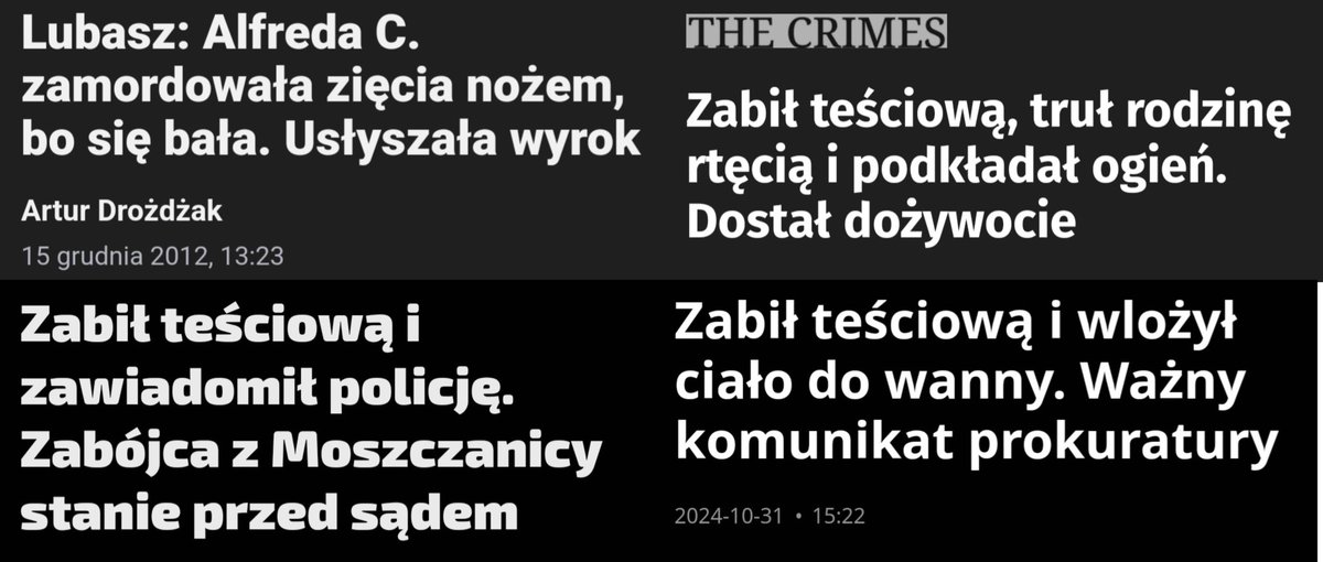 TheWatcherPL's tweet image. Osobom poddającym w wątpliwość zasadność powoływania Pełnomocnika Rządu do spraw Integracji Międzypokoleniowej z Teściami, chciałbym przypomnieć o tego typu przypadkach: