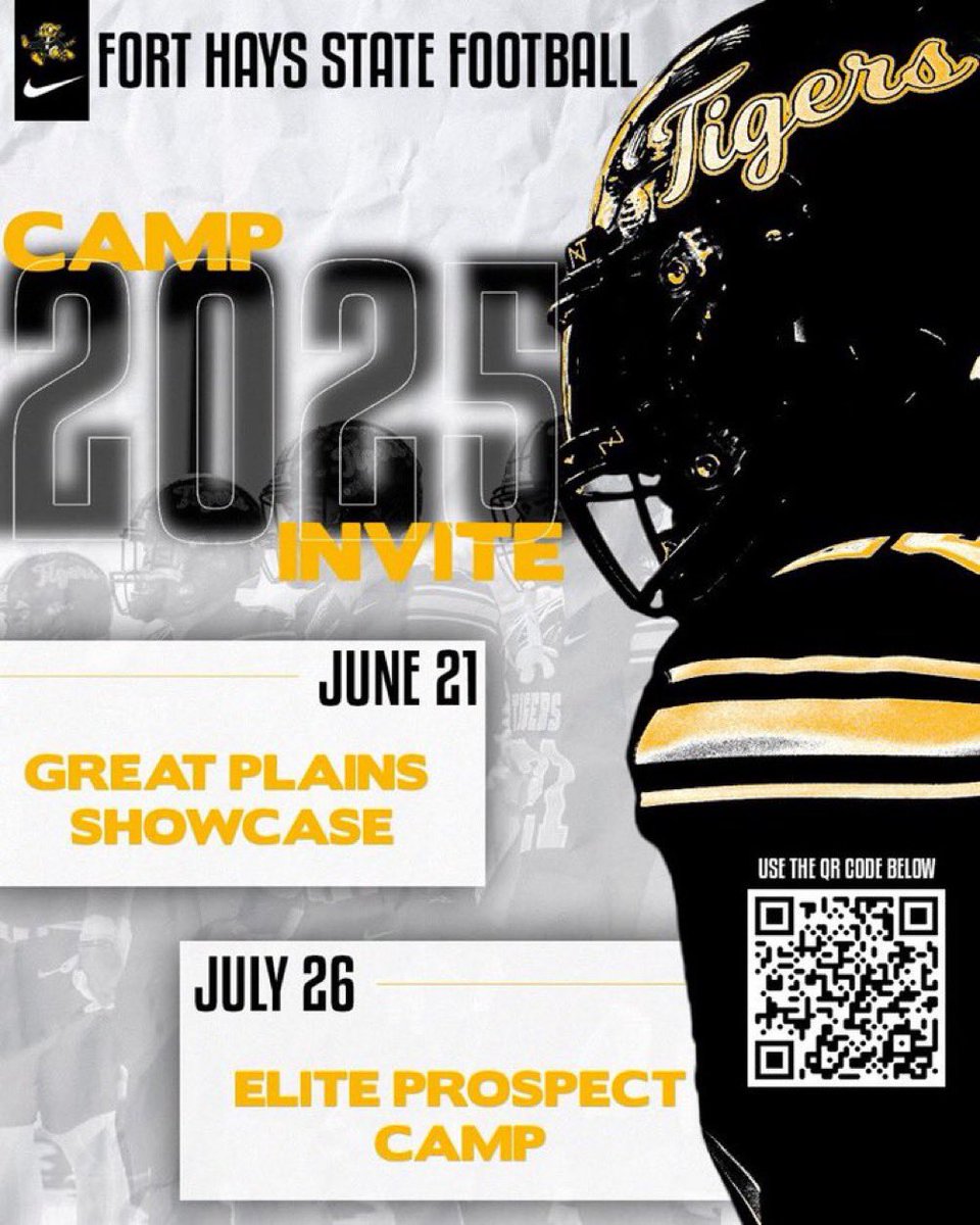 Ready to compete and learn from FHSU coaching staff!! <a href="/FHSUFootball/">FHSU Football</a> <a href="/HCFHSUFB/">Coach Brown 🐯🏈</a> <a href="/coachrossFHSU/">Tom Ross</a> <a href="/Coach_GibsonRHS/">George Gibson</a> <a href="/cole_greenwood5/">cole greenwood</a>