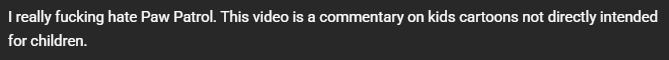 mythikal13's tweet image. @TeamYouTube My one video has been marked as "made for kids" and my appeal was denied with no explanation. It's a critique on modern kids cartoons with 85% of the views being 18+ and I believe is not intended directly for kids nor is my channel. #YouTubeSupport  #CreatorHelp