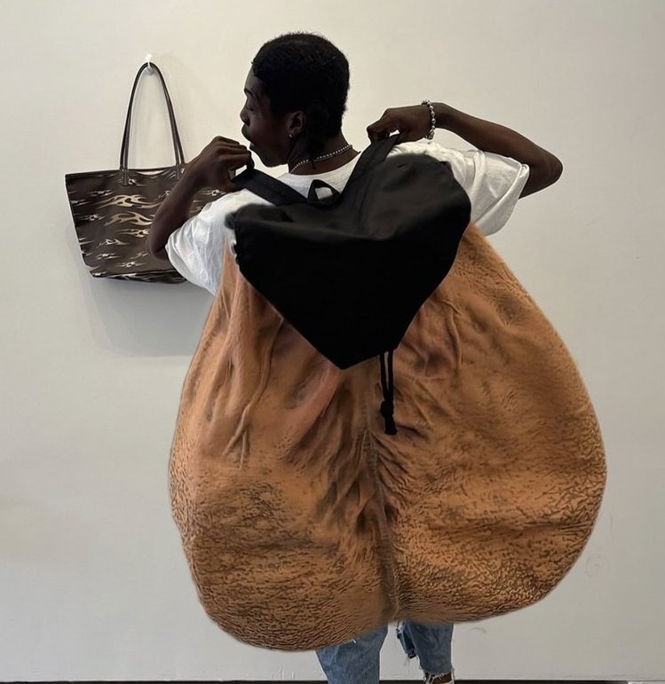 Nlawrence_24's tweet image. When kiwowo guy designs a bag