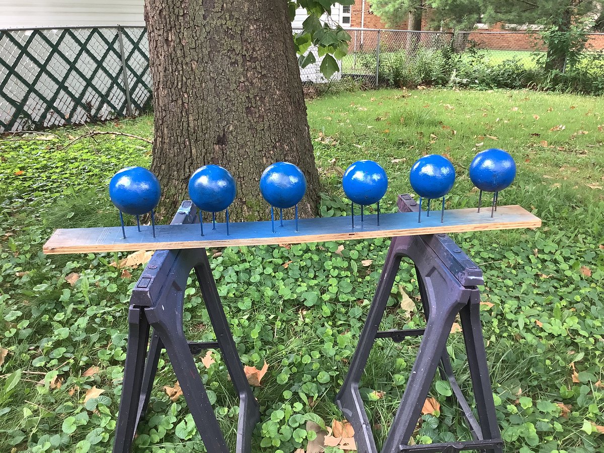 The big summer throws clinic is happening tomorrow!  Shot puts are getting fresh paint and looking good for tomorrow!  It’s not too late to attend the clinic, visit impactthrowing.com for details, or message me for info!