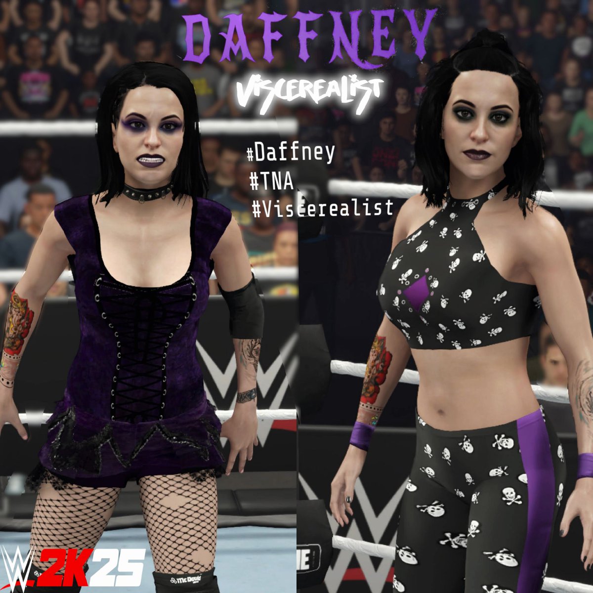 Vis (@viscerealist) on Twitter photo <a href="/screamqueendaff/">Daffney Unger</a> is now on WWE 2K25 CC
Moveset & AI settings by <a href="/WolfpacSets_/">KielThyWölf🤘🏻</a> ❤️
Tags are #Daffney #TNA #Viscerealist
Available on current AND last gen
16 logos used
Rest in peace, Queen 💜 <a href="/screamqueendaff/">Daffney Unger</a> is now on WWE 2K25 CC
Moveset & AI settings by <a href="/WolfpacSets_/">KielThyWölf🤘🏻</a> ❤️
Tags are #Daffney #TNA #Viscerealist
Available on current AND last gen
16 logos used
Rest in peace, Queen 💜