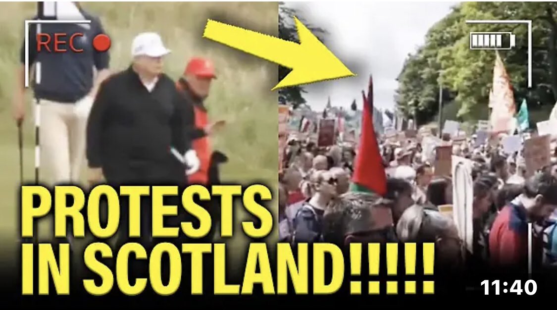 yasminarmendari's tweet image. Trump has NIGHTMARE DAY as he is PROTESTED in Scotland youtu.be/mHmyrQw3UDk?si… via @YouTube