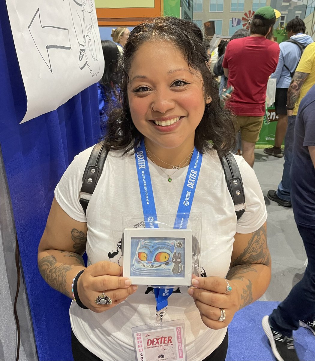 MartinHsu's tweet image. She had no idea he bought this Derpy original for her π I love a good #SDCC art surprise π₯°