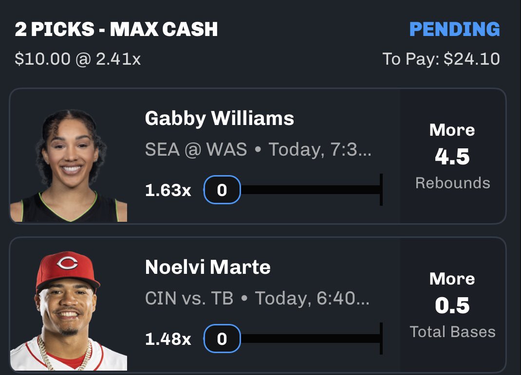 fargodadon23's tweet image. Day 1 Bankroll Builder🧙🏾
#GamblingX|#MLB|#WNBA|#MrPropSweeper|#SportsBettingX|