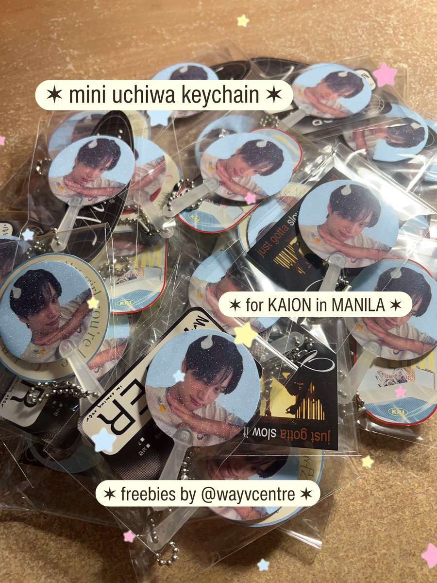 wayvcentre's tweet photo. ⋆✴︎˚｡⋆ KAION in MANILA freebies by @wayvcentre ⋆.˚

✶ mini uchiwa keychain ✶

꩜ open for trades
꩜ limited qty; 1:1
꩜ show this post to claim
꩜ likes, rt, and follow are appreciated!
꩜ loc &amp; time tba (check qrt)

#KAI #KAION #KAIinMANILA2025 #KAIONinMNL #KAIONinManila https://t.co/ewc2ePEbWn