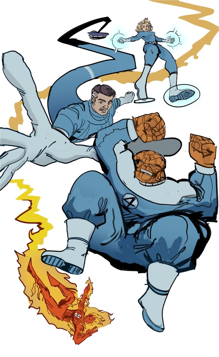 Really excited to see the new movie soon so I did a little sketch of the team 
#FantasticFour #Marvel